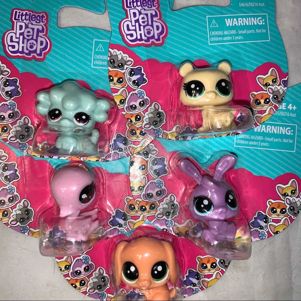 Hasbro LITTLEST PET SHOP MINI PETS Set of 5 NIP